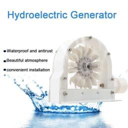 Pelton Water Power Generator 100–300 W 500–4000 RPM Wheel Impulse Pelton Turbine with Adapter to DIY Hydroelectric Generator