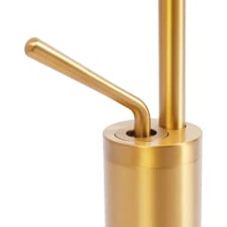360 Degree Swivel Brass Gold Water Faucet Deck Mount, Modern Rotatable Bathroom Faucet with 2* Water Hoses
