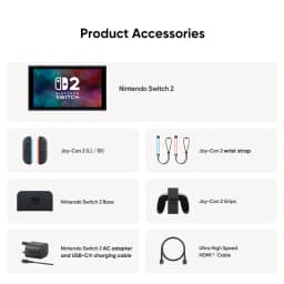 New Nintendo Switch 2 World Premiere 7.9'' Screen Joy‑Con Handle Enhanced Audio Adjustable Backward compatible three modes of