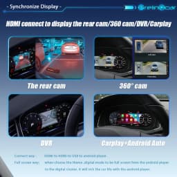 Wowuseful 10.25 Lcd Digital Dashboard Cluster For VW EOS 2003-2008 Years Paneel Cockpit Android player Maps Navigation Radio