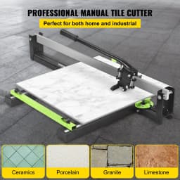 SucceBuy Tile Cutter Manual Tool w/ Precise Laser Positioning Rubber Surface Single Rail for Porcelain Ceramic Industry