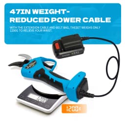 LIDACA 21V 2AH 40mm Cordless Battery Progressive Pruning Shear Efficient scissors Bonsai Electric Tree Branches LD-8605