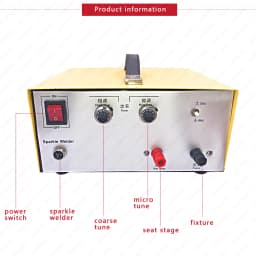 NIUPIKA Spot Welding Machine 80A 500W Hand Held Pulse Gold and Silver Jewelry Making Tools