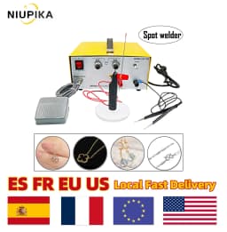 NIUPIKA Spot Welding Machine 80A 500W Hand Held Pulse Gold and Silver Jewelry Making Tools