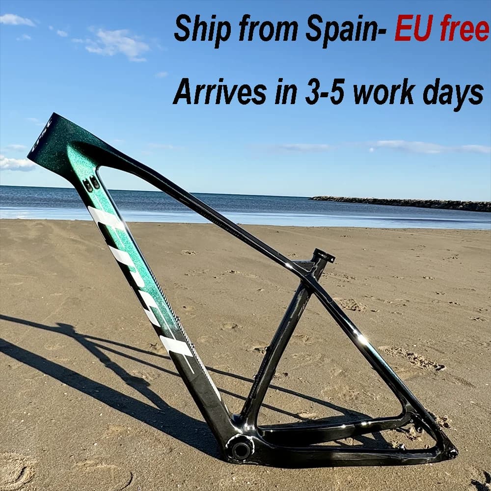 2024 thrust 29er Hardtail Carbon Mountain Bike Frame 148x12mm BSA 29 Boost MTB Carbon Frame Europe local customer service