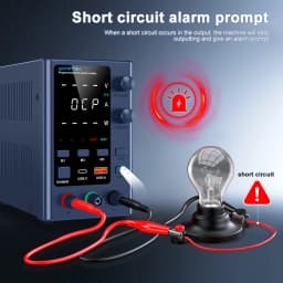 Wanptek 30V 10A DC Power Supply 30V 5A 60V 5A 120V 3A Adjustable Voltage Current with USB-A/Type-c Laboratory Power Supply