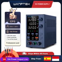 Wanptek 30V 10A DC Power Supply 30V 5A 60V 5A 120V 3A Adjustable Voltage Current with USB-A/Type-c Laboratory Power Supply