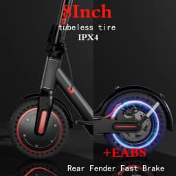 T1/T1 Pro Electric Scooter for Adults, 36V 10.4Ah Battery, 8/10-inch Tubeless Tires, Urban, Portable, Foldable Design