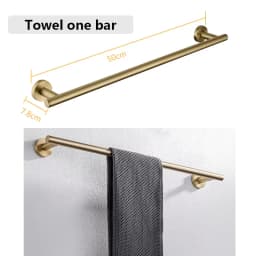 SUS 304 Stainless Steel Bathroom Accessories Wall Monted Toilet Showerroom Towel Rack Bathroom Set