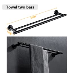 SUS 304 Stainless Steel Bathroom Accessories Wall Monted Toilet Showerroom Towel Rack Bathroom Set
