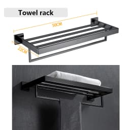 SUS 304 Stainless Steel Bathroom Accessories Wall Monted Toilet Showerroom Towel Rack Bathroom Set