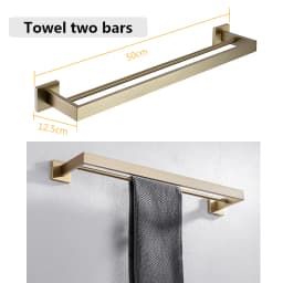 SUS 304 Stainless Steel Bathroom Accessories Wall Monted Toilet Showerroom Towel Rack Bathroom Set
