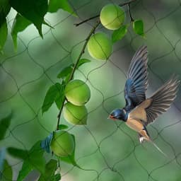 Anti Bird Netting Nylon Game Pens Net Bird Netting For Bird Poultry Aviary Agricultural Plantina Black