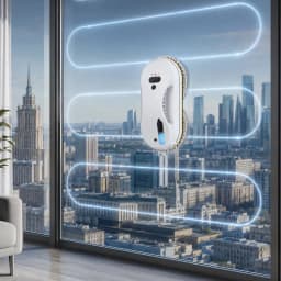 DIVEDEER Window cleaner for home use fully automatic single water spray window cleaner remote control window cleaner robot