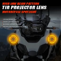 CO LIGHT offroad use Motorcycle 5 inch LED Work Light High Low Beam LED Auxiliary Lights Strobe 3500K 6500K For 4x4 Truck Dirt SUV 12V 24V