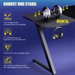 Gaming table Gaming table + Gaming chair Set, Computer table chair Set for Gaming, A Combination of Great Value
