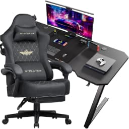 Gaming table Gaming table + Gaming chair Set, Computer table chair Set for Gaming, A Combination of Great Value