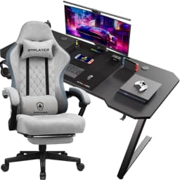 Gaming table Gaming table + Gaming chair Set, Computer table chair Set for Gaming, A Combination of Great Value