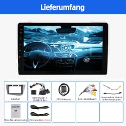ESSGOO 9" 2DIN Android 14 Car Stereo Radio for Seat Leon MK2 1P1 05-12 Wireless Carplay Android Auto GPS Navi SWC FM BT WiFi RDS