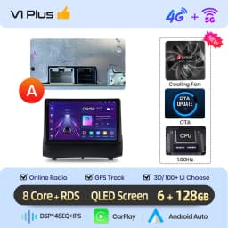 Junsun AI voice Wireless Carplay Android Auto radio For Ford Fiesta 2009 2010 2011 Car Intelligent Systems BT 2 din autoradio