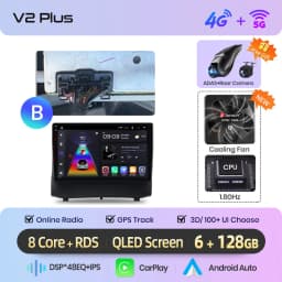 Junsun AI voice Wireless Carplay Android Auto radio For Ford Fiesta 2009 2010 2011 Car Intelligent Systems BT 2 din autoradio
