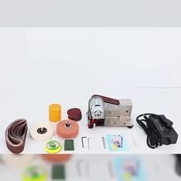 220V Mini Belt Sander Electric Handheld Polishing Grinding Machine for Sharpening EU Plug, Belt Sander, Electric Knife Sharpener
