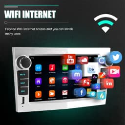 ESSGOO 4+64GB Android 14 Wireless Carplay Android auto For Vauxhall Corsa 2006-2014 Car Stereo Radio GPS NAVI WIFI FM Bluetooth