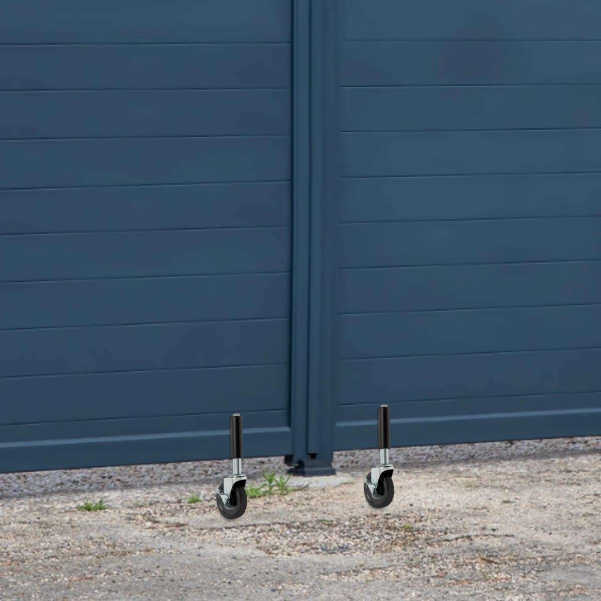 Spring-loaded Gate Rollers, Set of 2 with Wheels, 220lbs Load Capacity, Smooth Operation, Easy Installation for Yard Gates