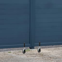 Spring-loaded Gate Rollers, Set of 2 with Wheels, 220lbs Load Capacity, Smooth Operation, Easy Installation for Yard Gates