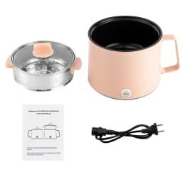 Mini Electric Hot Pot Pink Green Rice Cooker Non-stick Multifunction Rapid Cooking Machine Nonstick Pan Noodles Porridge Soup