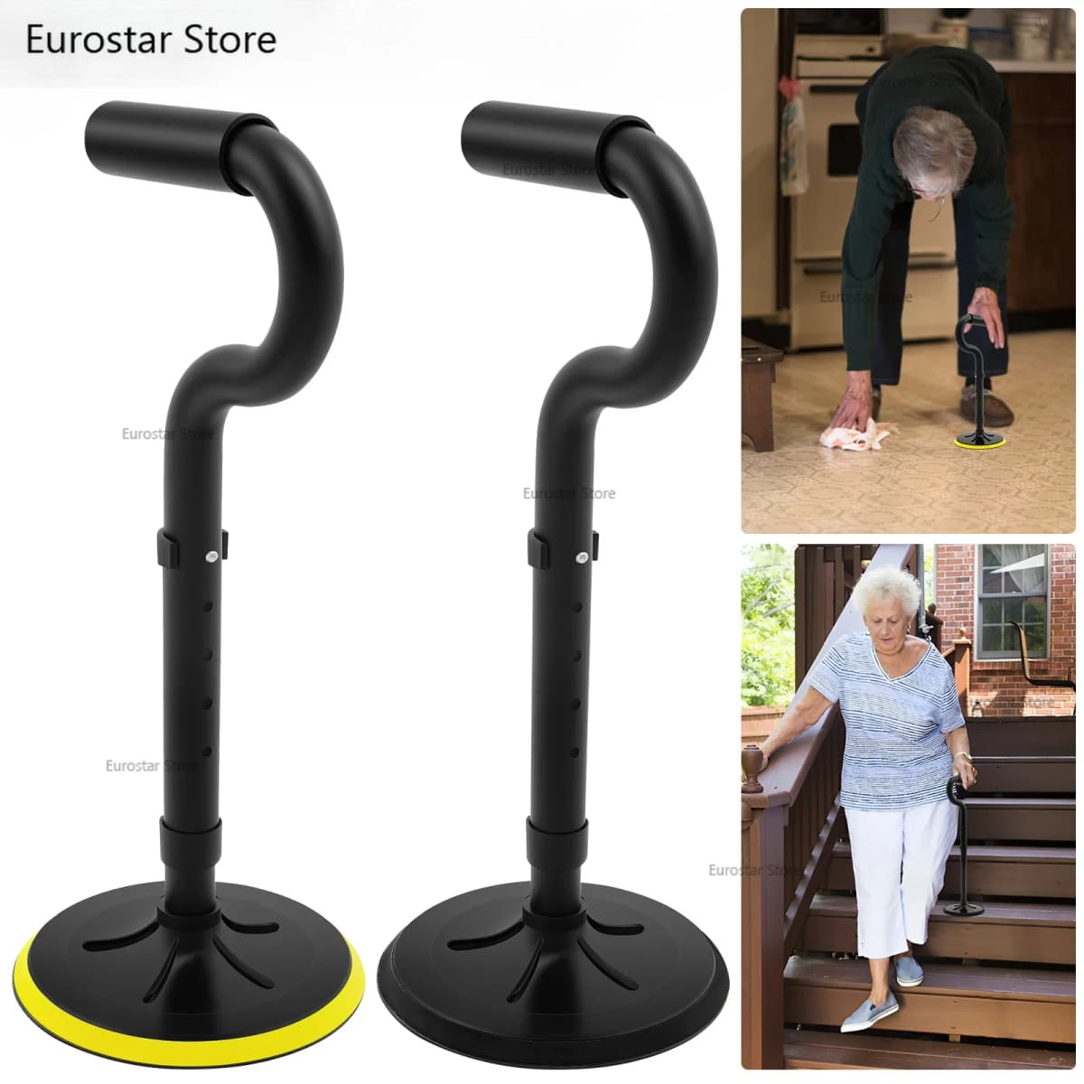 2 PCS New Cross-border Adjustable Standing Aid for The Elderly Mobility Aid S Tool