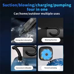26800mAh Multifunctional 8-In-1 150PSI Car Emergency Start Power Portable Vehicle Mounted Inflation Pump Electric Vacuum Cleaner