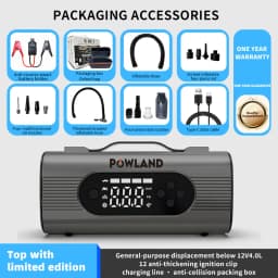26800mAh Multifunctional 8-In-1 150PSI Car Emergency Start Power Portable Vehicle Mounted Inflation Pump Electric Vacuum Cleaner