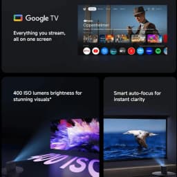 Xiaomi Smart Projector L1 Pro,Google TV 400 ISO Lumens,1080p Physical Resolution,Auto Focus&Auto Keystone Correction,Dolby Audio