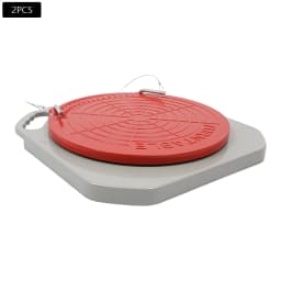 2PCS 360° Rotating Wheel Alignment Turn Plates, Die-Cast Magnesium Alloy Auto Alignment Tool, Over 2 Ton Load Capacity Turntable with Scale 0-50°, Equipped with Transition Blocks & Thrust Pads for Sedan SUV Light Truck Repair Shop