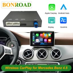Bonroad Wireless Carplay Android Auto Retrofit Kits for Mercedes Benz a B C E Class Gla Cla Glk Cls W204 W176 W246 Ntg4.5/4.7