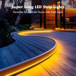RGB LED Waterproof Neon Strips with APP & Remote, Smart WIFI Works with Alexa, Adjustable Brightness For Indoor And Outdoor Use