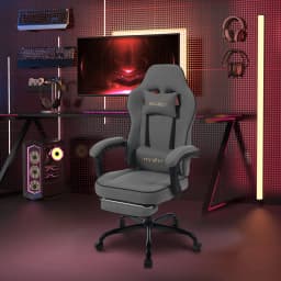 WOLTU Ergonomic Office Computer Chair Swivel Gamer Chair Gaming Chair with Lumbar Cushion Pillow Footrest