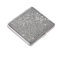 Diamond-encrusted women's Cigarette Case Hidden Button press-jumper personalised Flash Diamond Cigarette Case