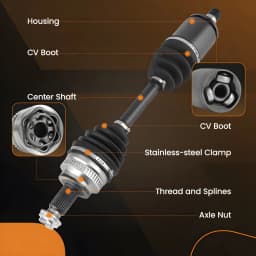 Front LH + RH CV Axle Assembly for BMW 328xi 2007-2008 325xi 06 335i 328i xDrive