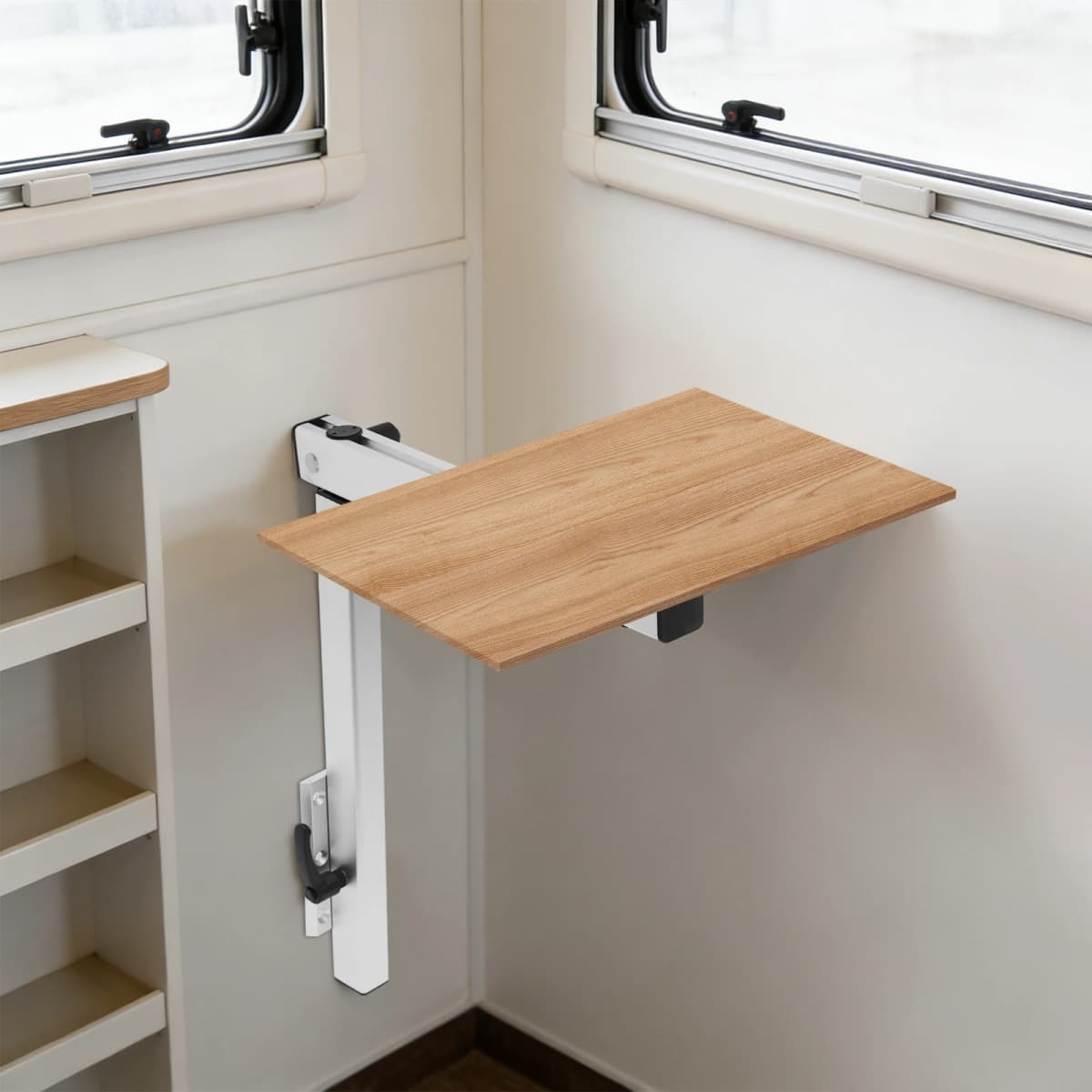 RV Table Leg, Removable Rectangular Marine/ RV Table, Load Capacity 50kg, 17 Cm Height Adjustable, for Motorhomes, Boats