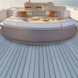 Eva Boat Flooring Foam Self-Adhesive Marine Non-Slip Mat Eva Foam Decking Sheet for Boat Decks, Yachts Flooring Stairs, 240*60cm