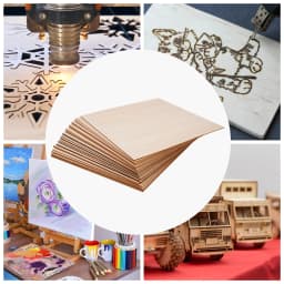 30 PCs Board for Wood Diy Home Decor Basswood Sheets Ideal Gift Rectangle Blank Wooden for Construction/Furniture/Packaging