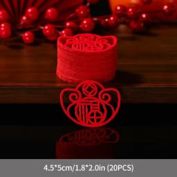 Mini Double Happiness Love Character Chinese Traditional Wedding Confetti Banquet Party Supplies Marriage Room Decoration
