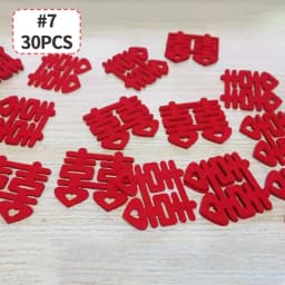 Mini Double Happiness Love Character Chinese Traditional Wedding Confetti Banquet Party Supplies Marriage Room Decoration