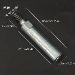 3pcs/Set M10 Angle Grinder Extension Connecting Rod Adapter Rod 65mm