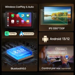 Junsun Android 13 Radio Autoradio For BMW 1-Series E87 E81 2004-2011 Car Intelligent Systems for Apple Carplay GPS RDS Spain