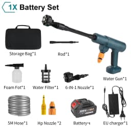 200Bar Brushless Electric High Pressure Washer Water Gun 6IN1 Cordless Car Washer Cleaning Garden For Makita 18V Battery
