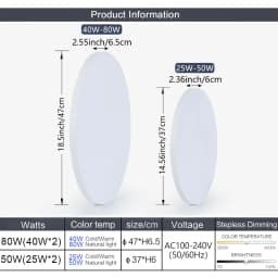 MARPOU LED Ceiling Light 80W 50W Modern Dimmable Smart Lamp With Remote Control Ceiling Lamp For Living Room Bathroom Kitchen