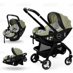 Portable 3-in-1 Baby Stroller Newborn Baby Sleeping Basket Multi-function Child Car Seat Luxury Baby Carriage Foldable